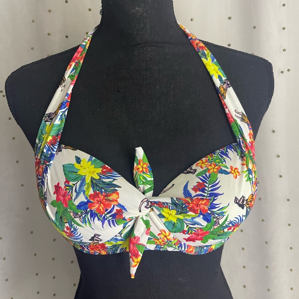 Colorful bikini top